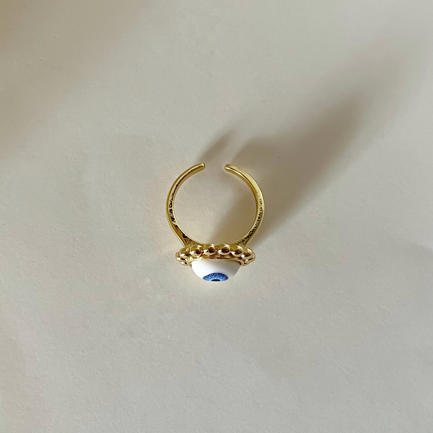 Beaded Evil Eye Ring