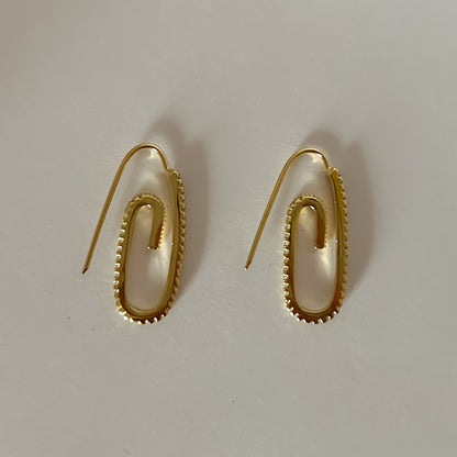 Pink Clip Earrings