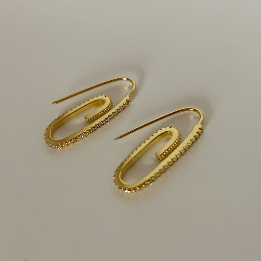 Clear Clip Earrings