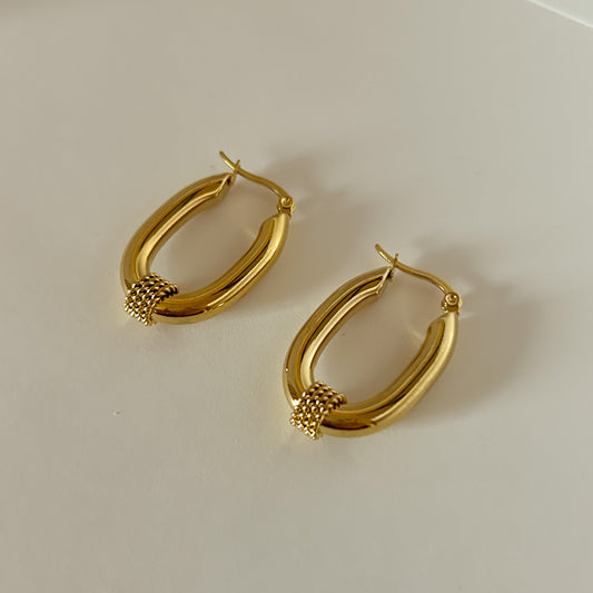 Dazzling Gold Hoops